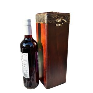 Wooden Bottle Box Carrier Barware